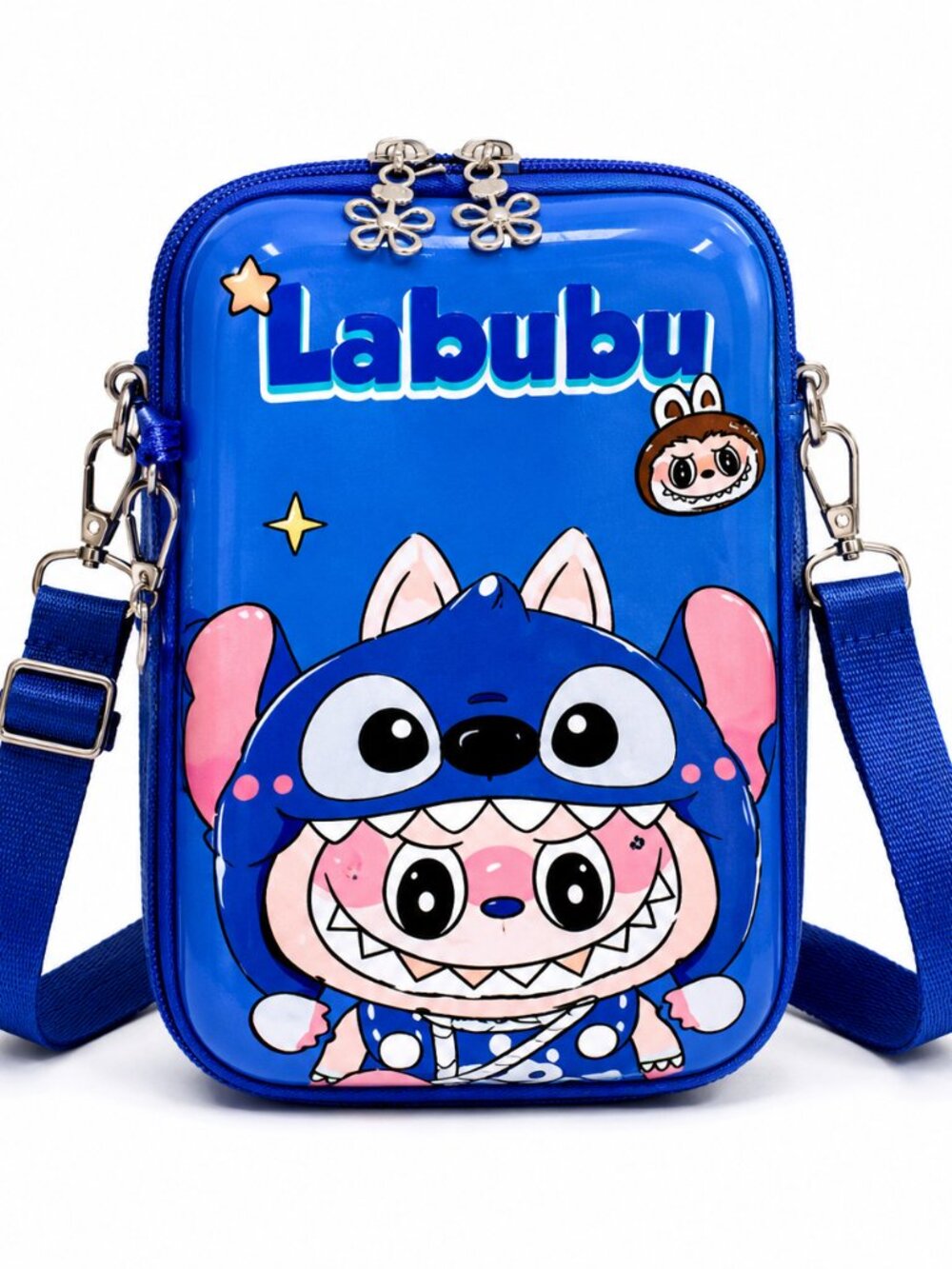 Labubu Blue Monster Crossbody Bag – Cute Kawaii Shoulder Bag